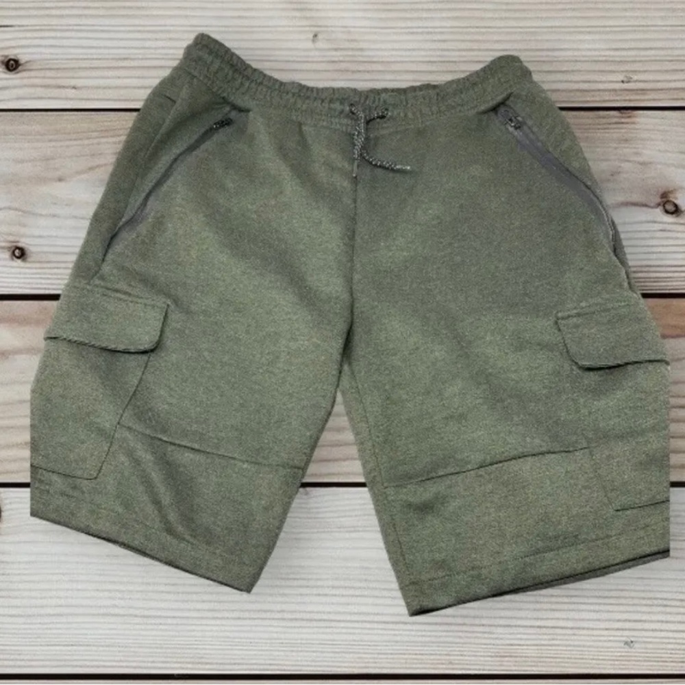 Southpole Men's 100% Polyester Dark Green Cargo Shorts Size XL‎